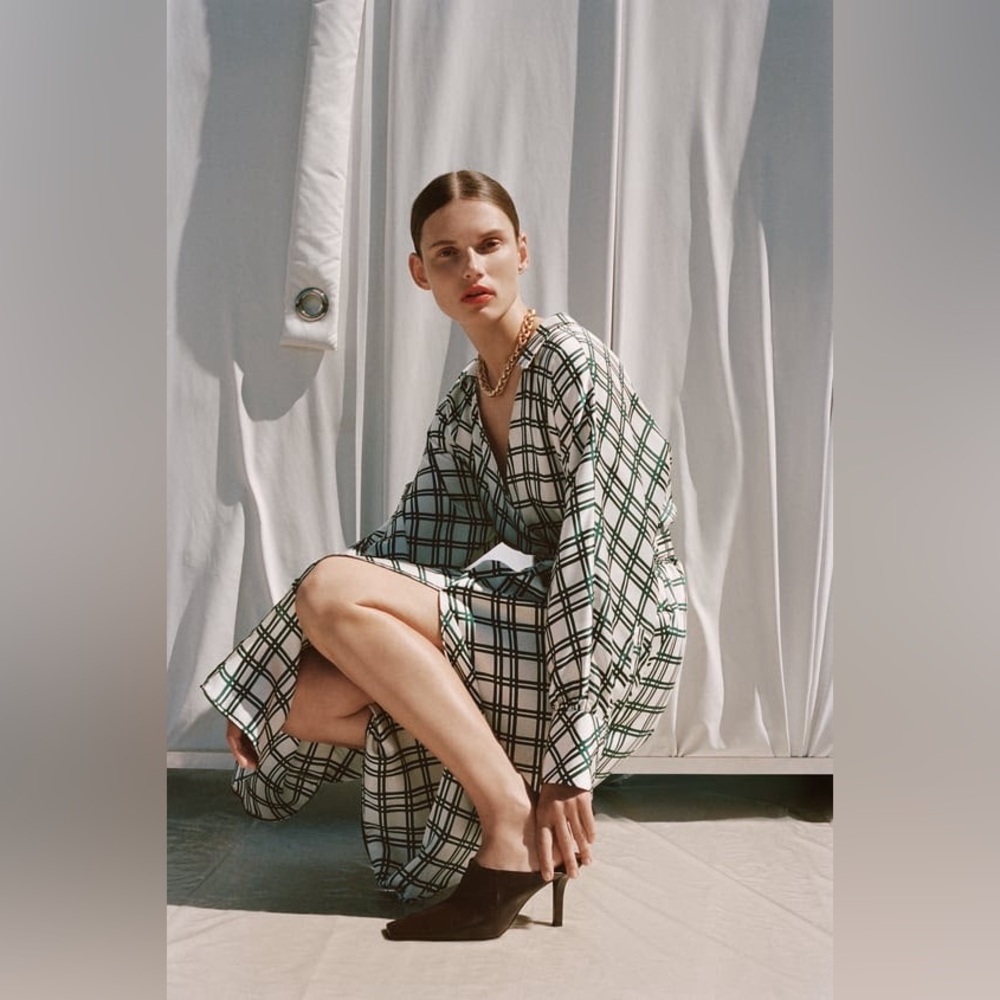 Zara Plaid Dress M